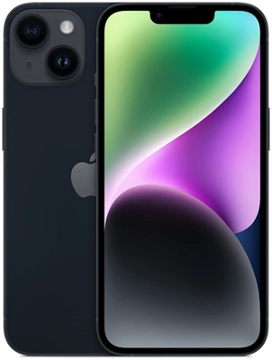 Смартфон Apple iPhone 14 128GB, тёмная ночь (Midnight) - фото 18761