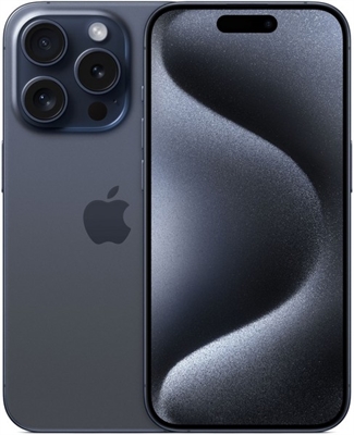 Смартфон Apple iPhone 15 Pro 128 Гб Титановый синий (Blue Titanium) - фото 20897