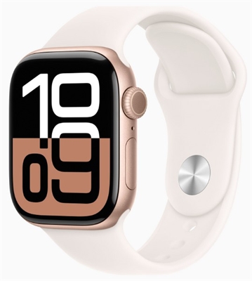 Умные часы Apple Watch Series 10 42 мм Rose Gold Aluminium Case GPS, Light Blush Sport Band (Легкий румянец) - фото 22462