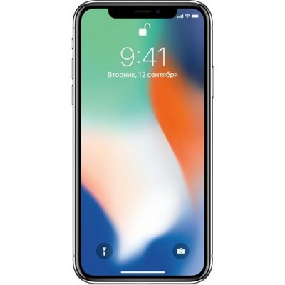 Смартфон Apple iPhone X 64 ГБ Серебристый A1865 - фото 24077