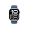 Умные часы Apple Watch Series 10 42 мм Silver Aluminium Case GPS, Denim Sport Band (Синий) - фото 22451
